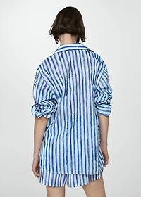 100% cotton striped shirt