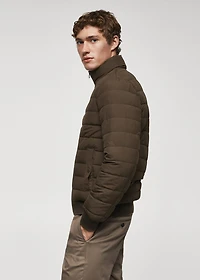 Ultra-lightweight water-repellent quilted anorak