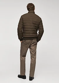 Ultra-lightweight water-repellent quilted anorak