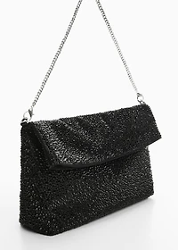 Chain bag with crystals
