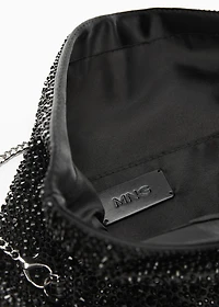Chain bag with crystals
