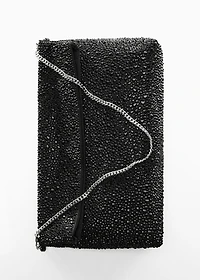 Chain bag with crystals