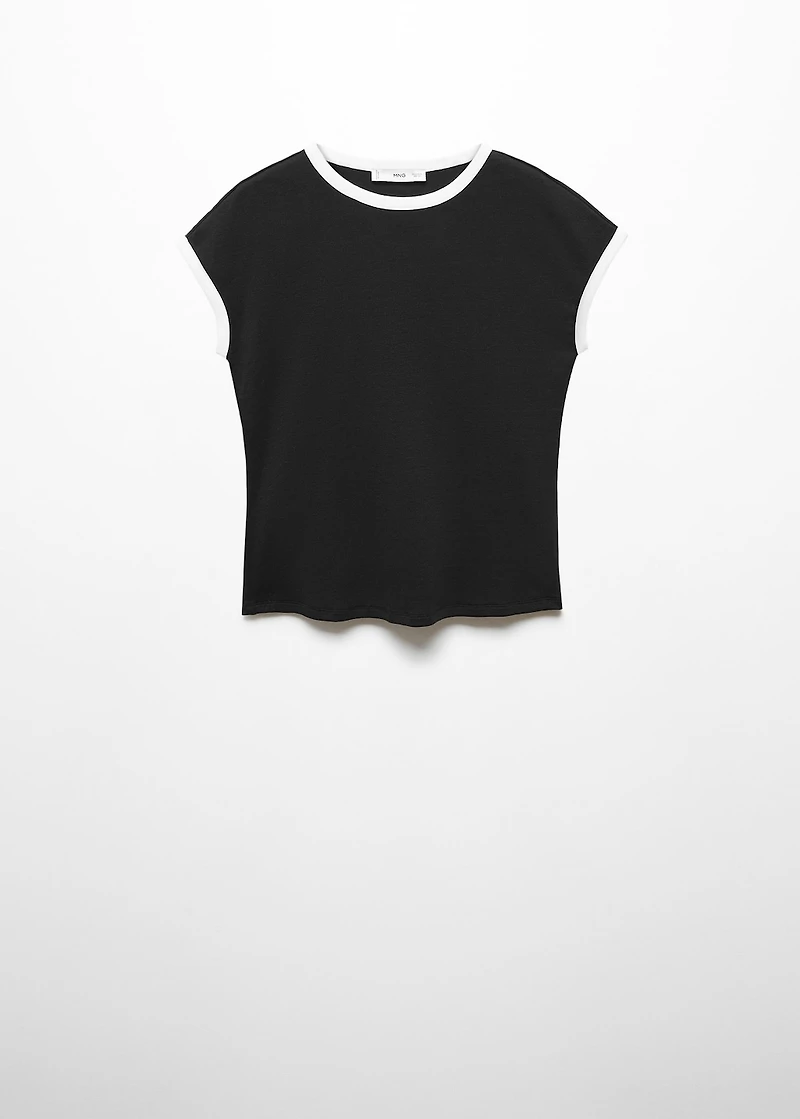 Contrast trim T-shirt