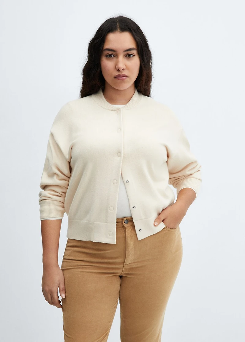 Flared cropped corduroy pants