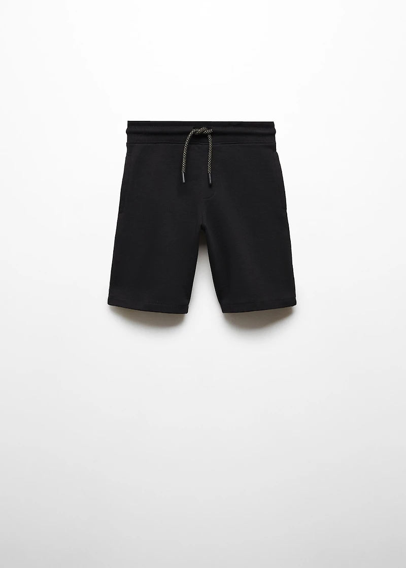 Cotton shorts with elastic waist