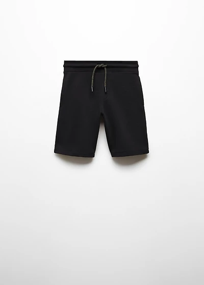 Cotton shorts with elastic waist