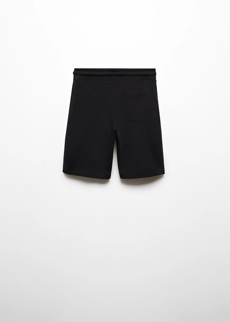 Cotton shorts with elastic waist
