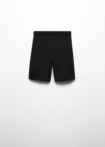 Cotton shorts with elastic waist