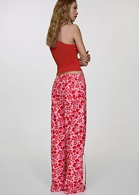 Halter-neck knitted top