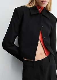 Cropped suit jacket