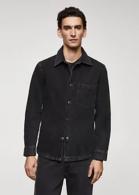 Pocket denim overshirt