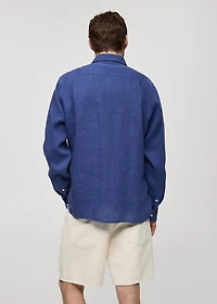 Classic fit 100% linen shirt