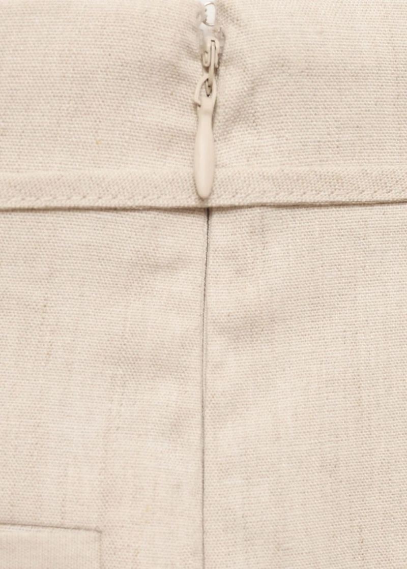 Linen shorts with bow
