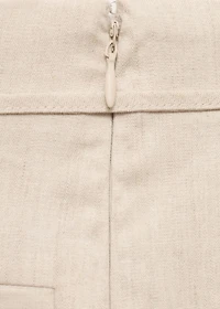 Linen shorts with bow