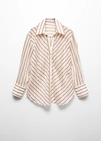 Semi-transparent striped shirt
