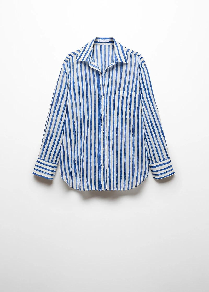 100% cotton striped shirt