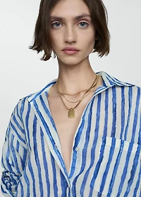 100% cotton striped shirt