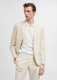 Super slim-fit suit jacket stretch fabric