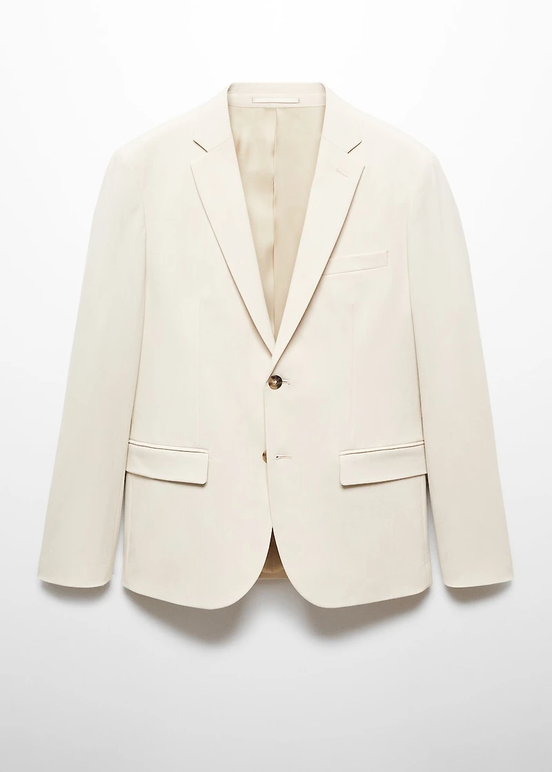 Super slim-fit suit jacket stretch fabric