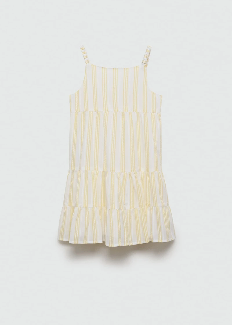 Ruffled striped dress