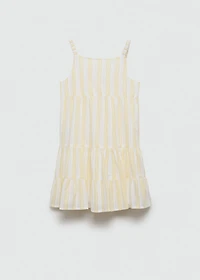 Ruffled striped dress