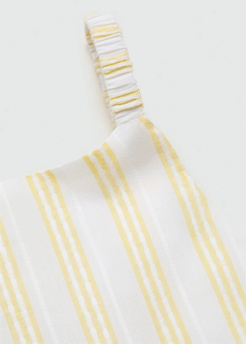 Ruffled striped dress