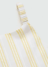 Ruffled striped dress