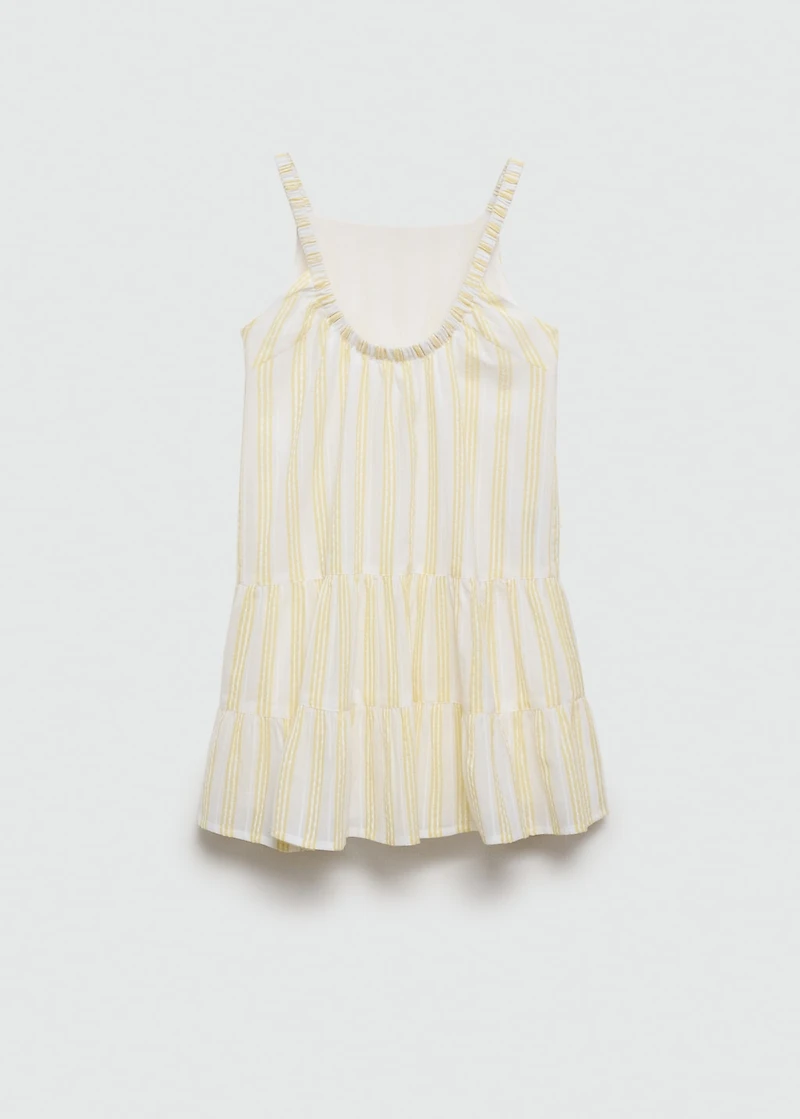 Ruffled striped dress