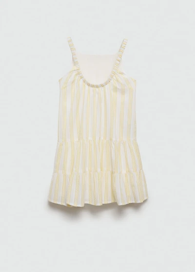 Ruffled striped dress