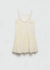 Ruffled striped dress