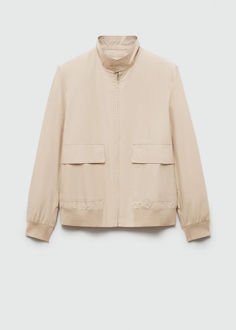 100% cotton jacket with pockets