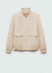100% cotton jacket with pockets