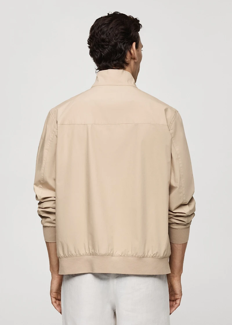 100% cotton jacket with pockets