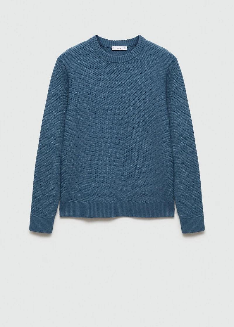 Regular-fit knitted sweater