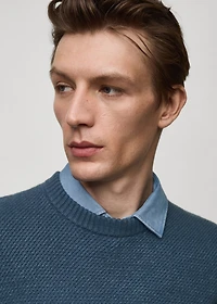 Regular-fit knitted sweater