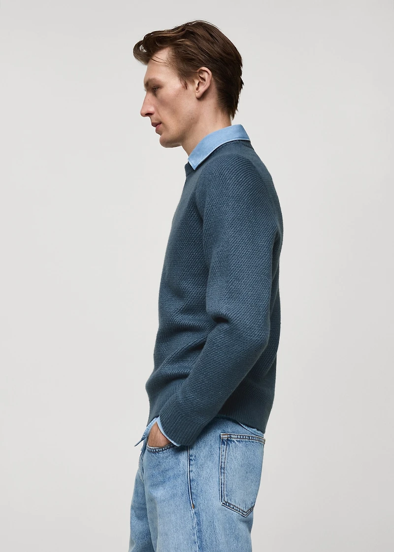 Regular-fit knitted sweater