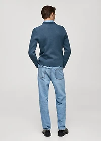 Regular-fit knitted sweater