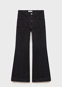 Flared jeans with pocket