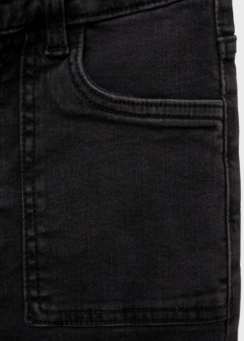 Flared jeans with pocket