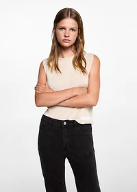 Flared jeans with pocket