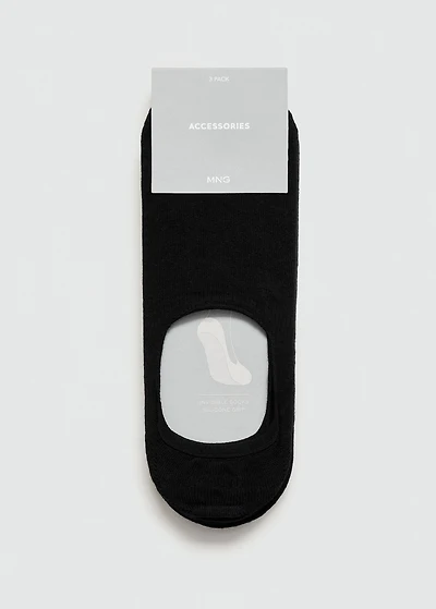 3-pack of invisible socks