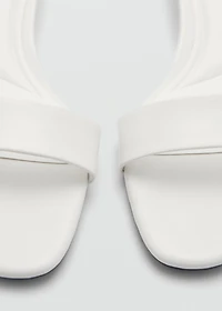 Kitten heel sandals with straps