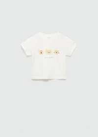 Animal print cotton t-shirt