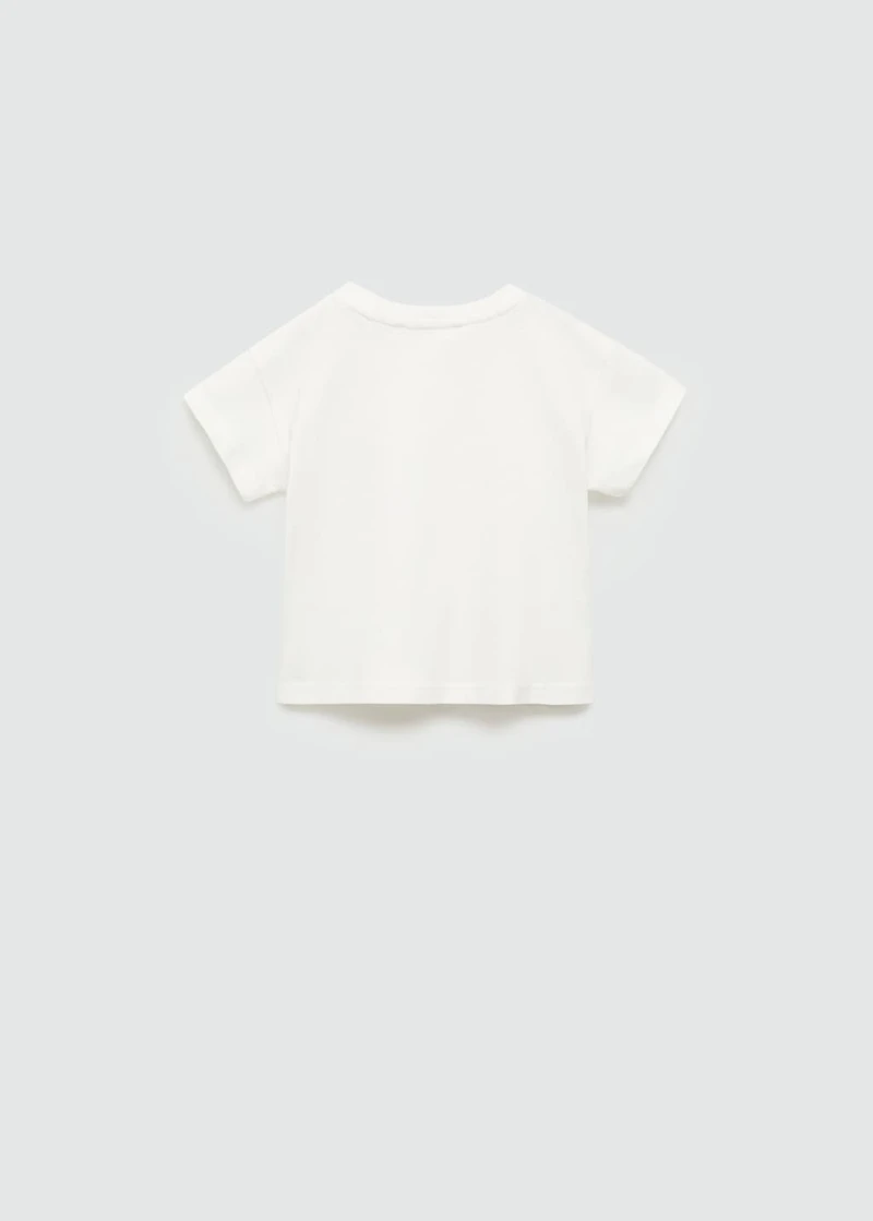 Animal print cotton t-shirt