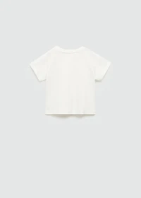 Animal print cotton t-shirt