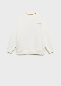 Printed cotton sweatshirt