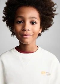 Printed cotton sweatshirt