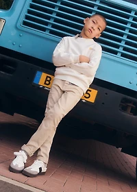 Printed cotton sweatshirt