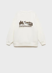 Printed cotton sweatshirt