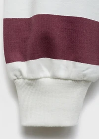 Striped cotton-blend sweatshirt